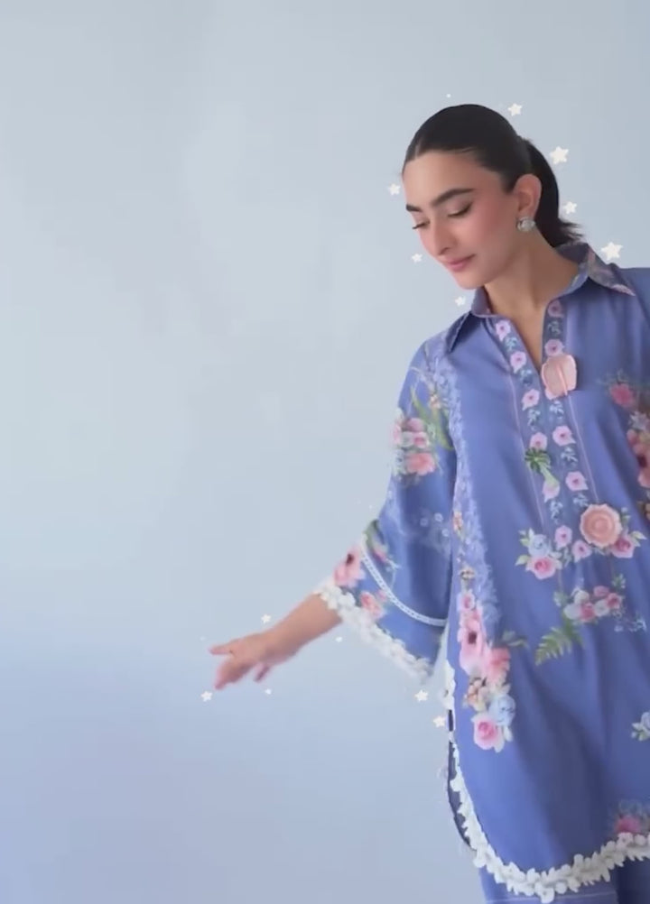 Misaal by Ayesha Somaya Charmed Women Pret Lawn Silk Suits 2 Piece The Flower - Casual Collection