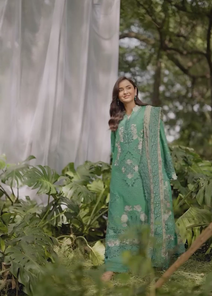 Elaf Premium Unstitched Embroidered Lawn 3 Piece Suit EL26ULF Lover Eden ELQ-2A - Festive Collection