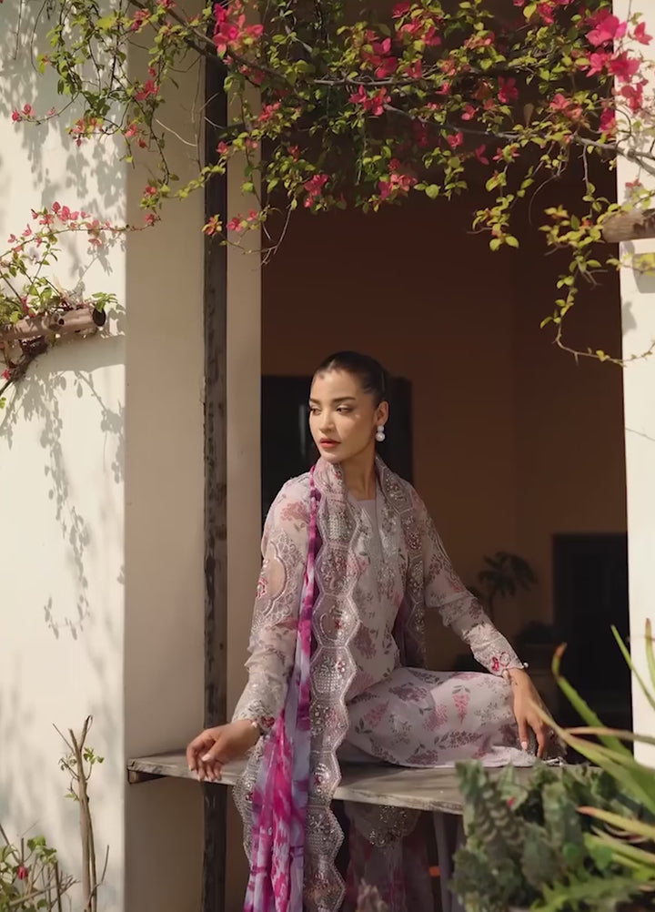 Heirloom by Daria Unstitched Embroidered Chiffon 4 Piece Suit DC26UCH DA-53 - Festive Collection
