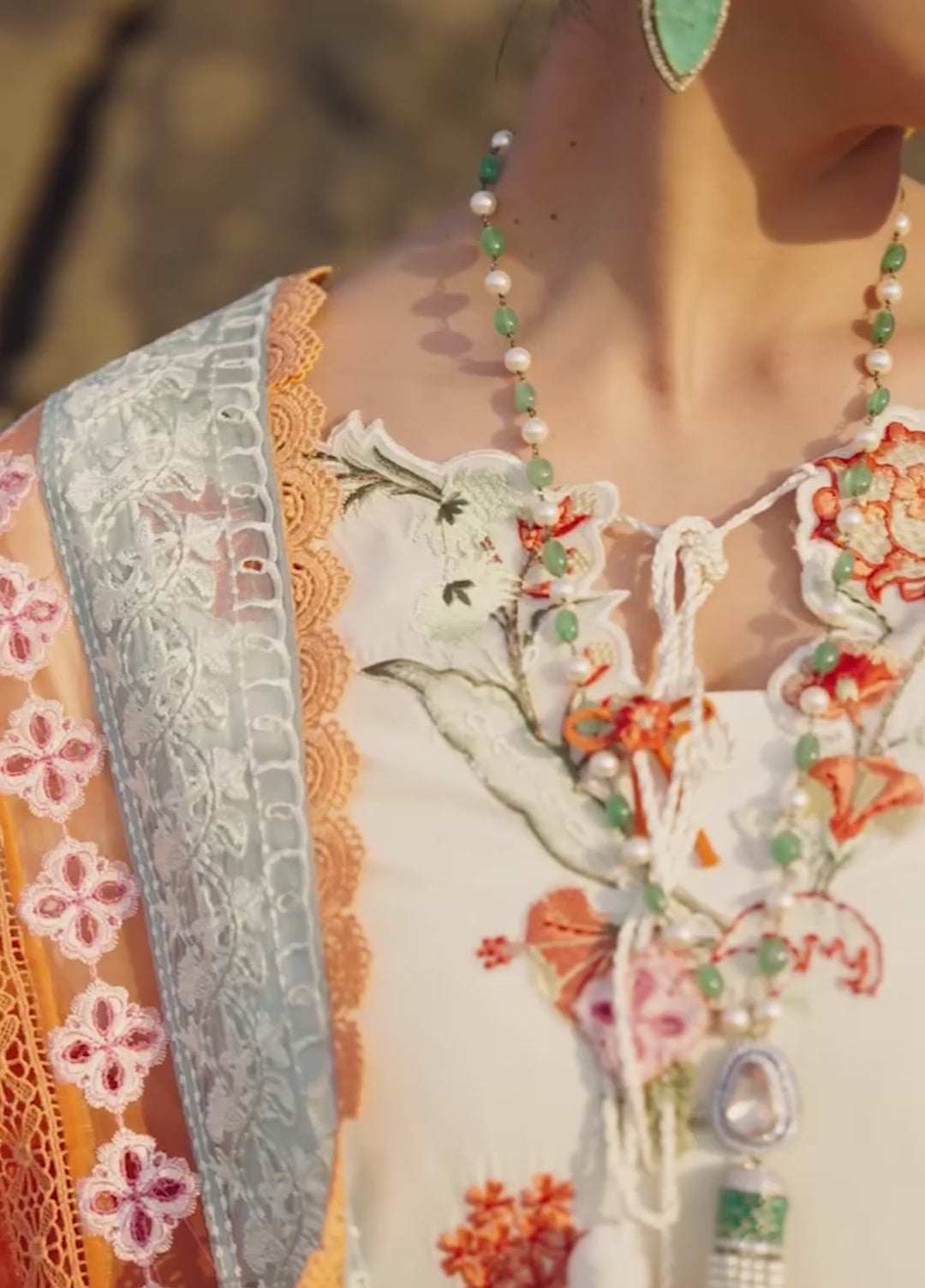 Saira Shakira Unstitched Embroidered Lawn 3 Piece Suit SSR26ULE SS-005A - Eid Collection
