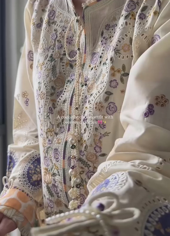 Iris by Jazmin Unstitched Embroidered Lawn 3 Piece Suit JZ26ULI IL26-D01 - Eid Collection