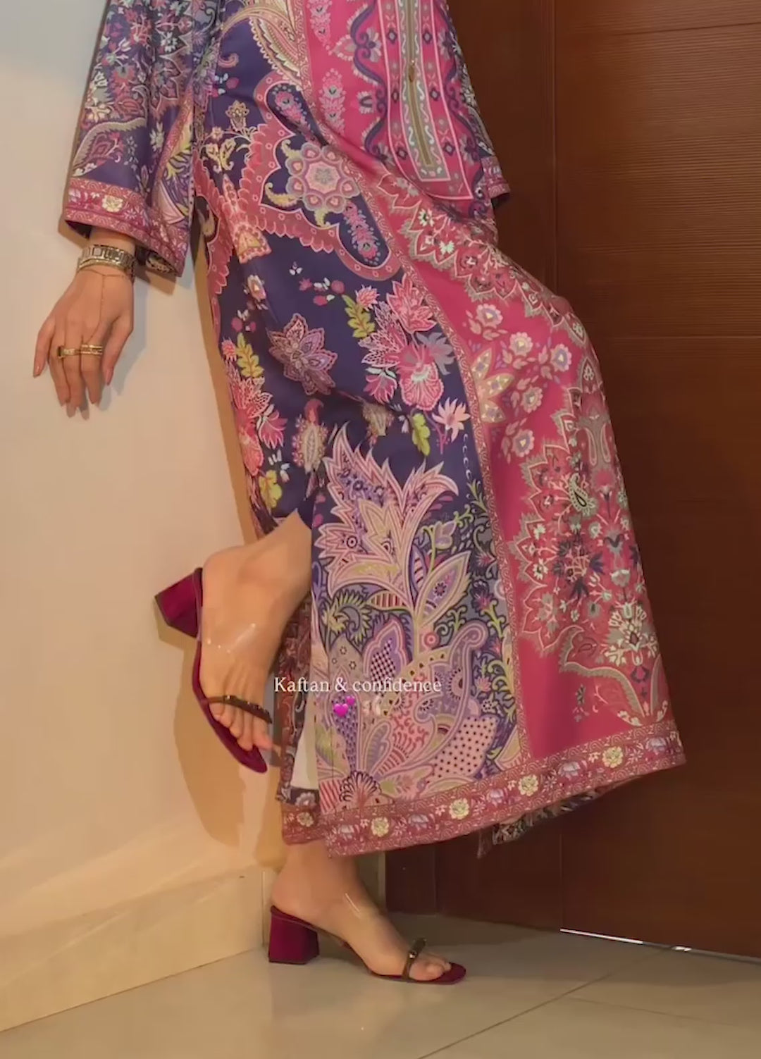 Mataish Women RTW Printed Crepe 1 Piece Suit Majestic Luxe Long Shirt - Festive Collection
