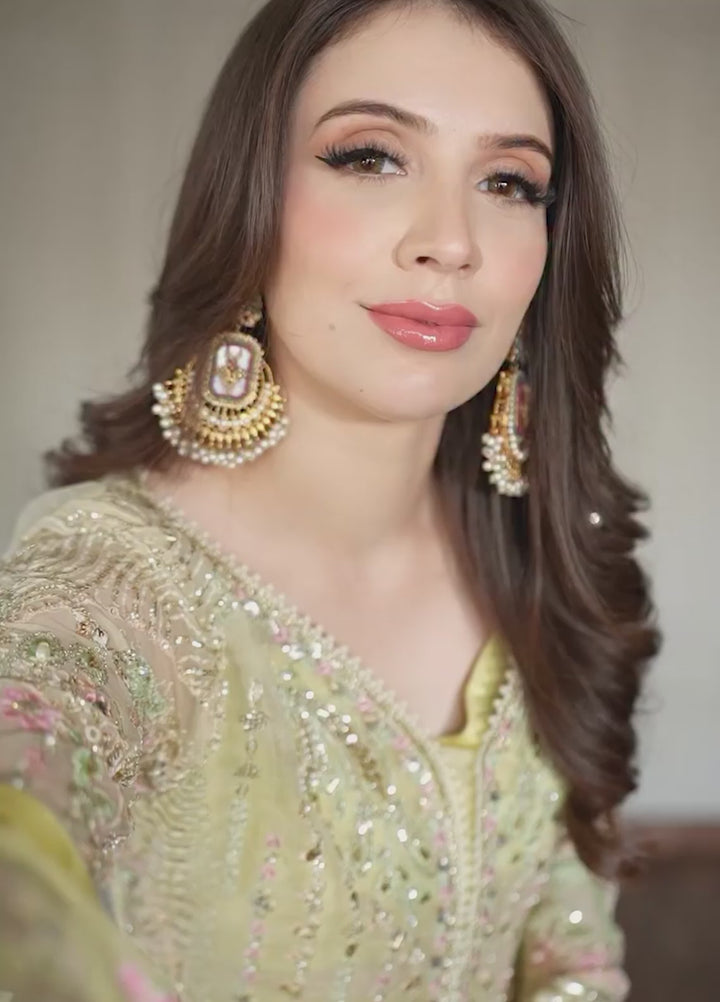 Ember by Aylin Unstitched Organza Embroidered Suits 3 Piece AYL25EF D1-Lumena - Festive Collection