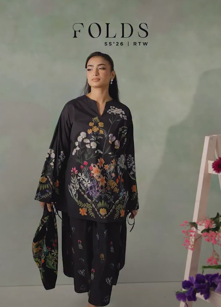 Folds by Zarposh RTW Printed Crepe 2 Piece Suit ZR26PF EDEN - Casual Collection