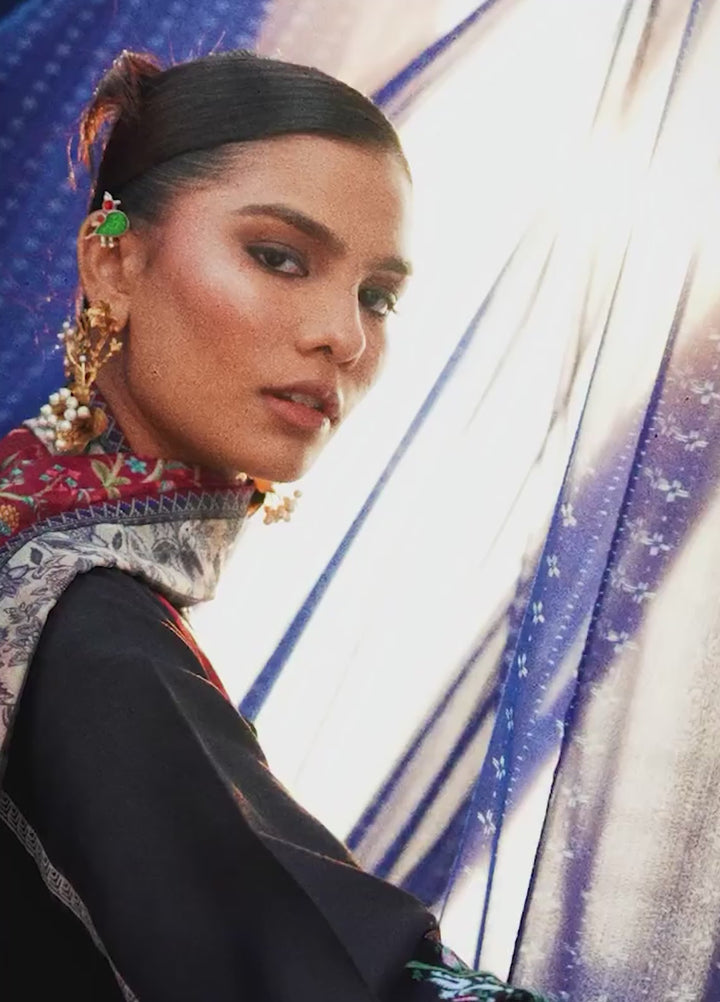 Aik Roz by Aik Atelier Unstitched Khaddar Printed Suits 3 Piece AIK25RK Look 01 - Winter Collection