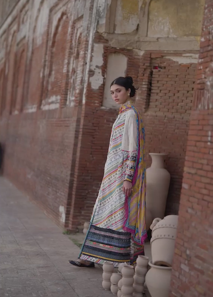 Angan by Kahf Unstitched Printed Lawn 3 Piece Suit KHF26ULA YASMEEN KPS-2A - Festive Collection