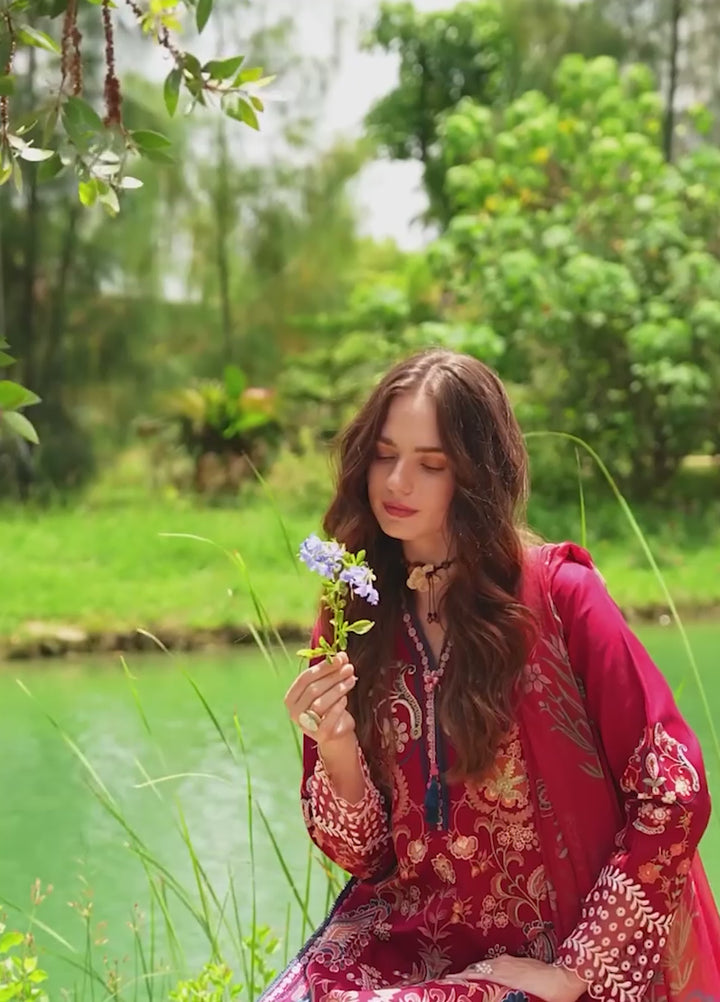 The Secret Garden by Mushq Unstitched Embroidered Lawn 3 Piece Suit MU26USG Luma Bloom HUNSS260402 - Festive Collection