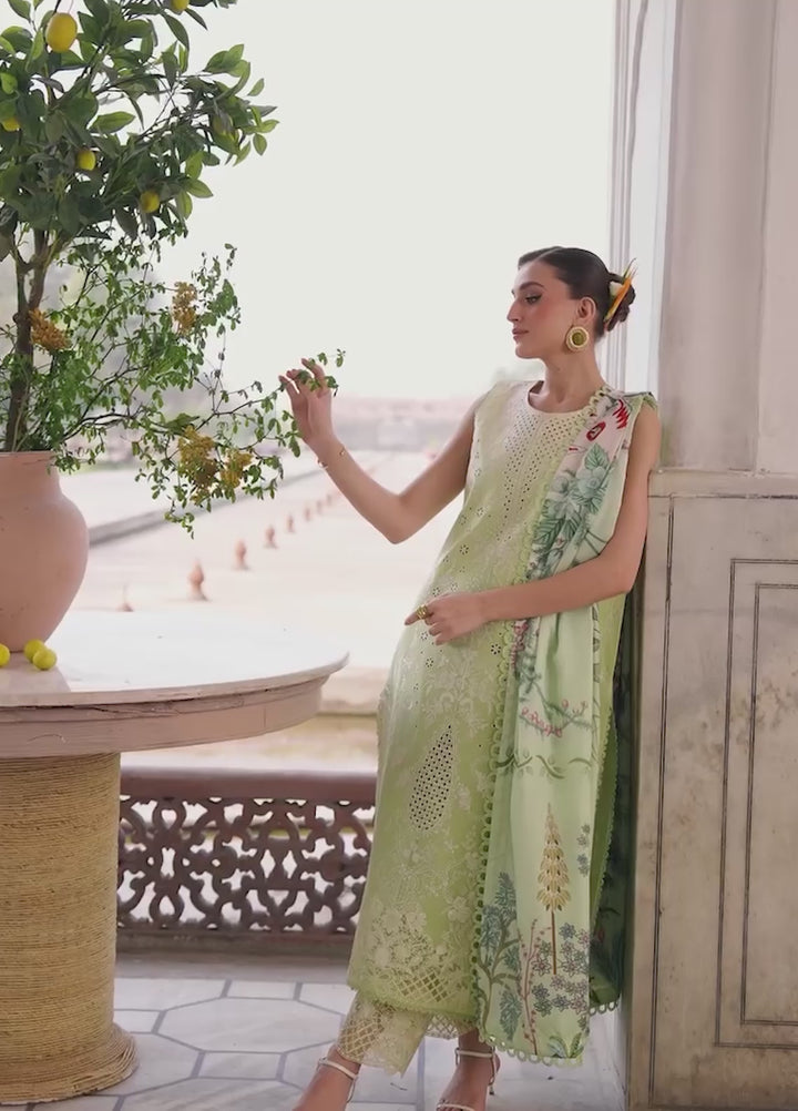 Nilofer by Mahnur Unstitched Embroidered Luxury Lawn 3 Piece Suit MN26ULN N-6 - Summer Collection