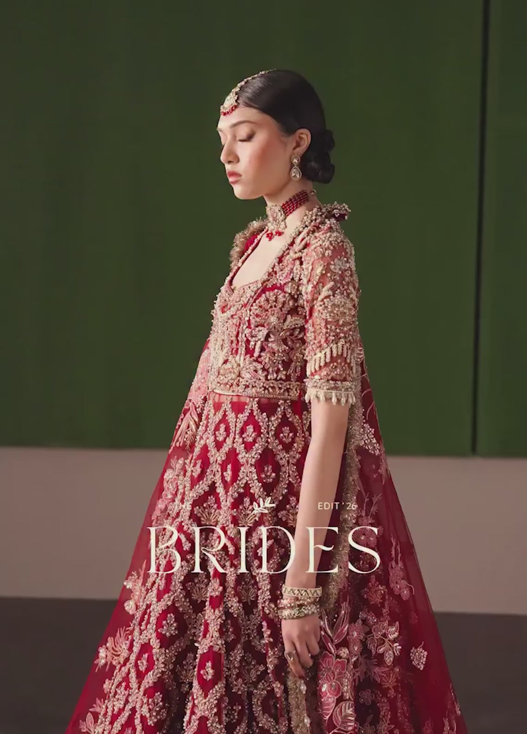 The Brides Edit by Afrozeh Unstitched Embroidered Net 3 Piece Suit AF26UBE D-06 Rosaline - Wedding Collection
