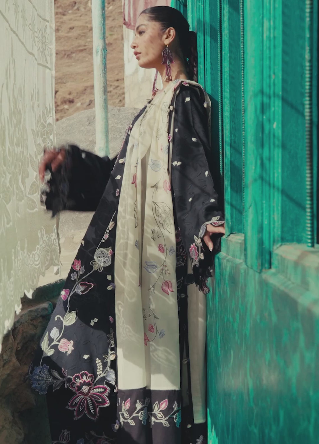 Meili by Zaha Unstitched Embroidered Lawn 3 Piece Suit ZK26UML ZL26-07B - Festive Collection