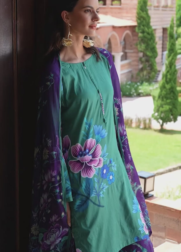 Petals Of Serenity by Feathers RTW Printed Lawn 3 Piece Suit KYNEL - Casual Collection