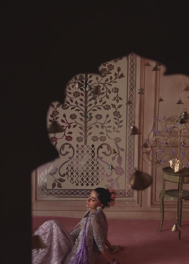 Aik Atelier Unstitched Embroidered Khaadi Net 3 Piece Suit AIK26UAAW B2609 - Wedding Collection