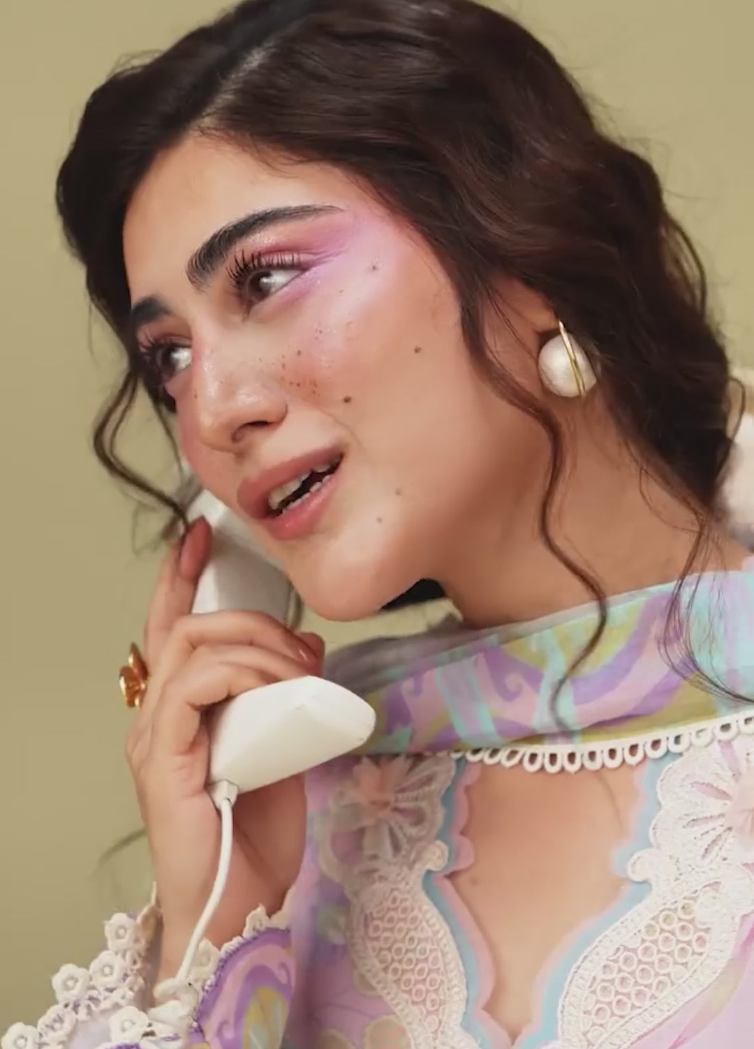 Soleil Hemline by Mushq Unstitched Printed Lawn 3 Piece Suit MU26USL Honey Petal HUNSS260312 - Festive Collection