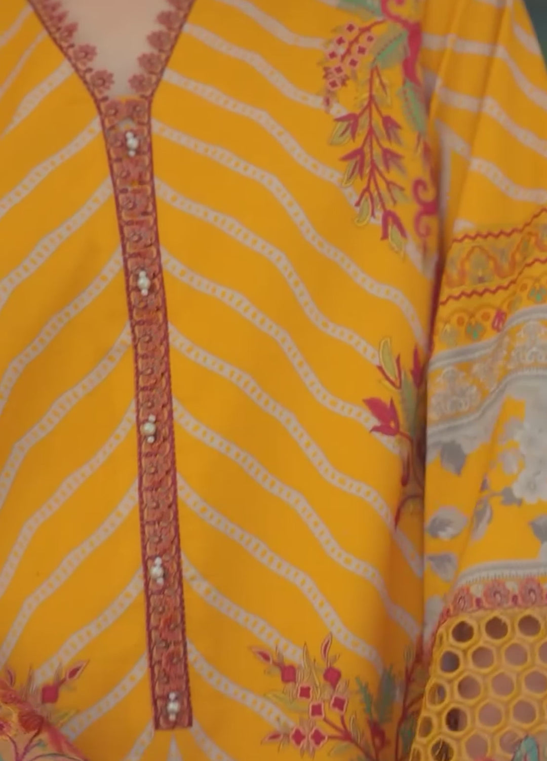 Rang e Bahar by Charizma Unstitched Embroidered Lawn 3 Piece Suit CHR26ULR CRB6-14 - Summer Collection
