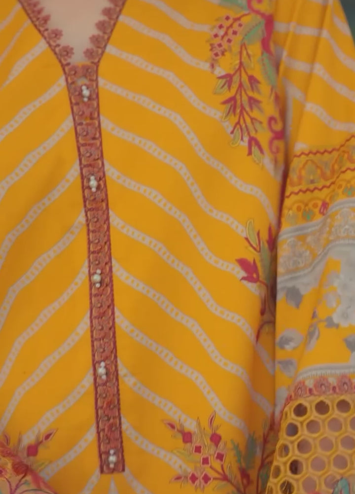 Rang e Bahar by Charizma Unstitched Embroidered Lawn 3 Piece Suit CHR26ULR CRB6-14 - Summer Collection