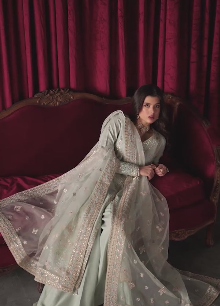 Verve Silk Edit by Emaan Adeel Unstitched Embroidered Raw Silk 3 Piece Suit EA26UVF Venezia - Festive Collection