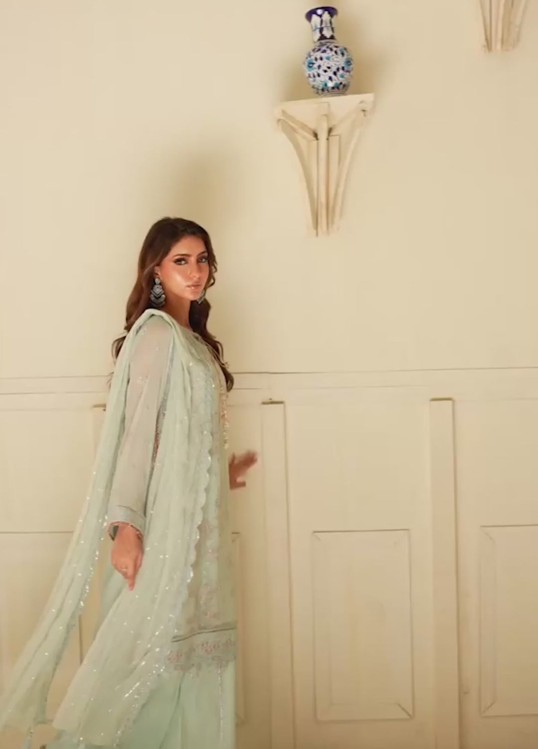Salitex Unstitched Embroidered Chiffon 3 Piece Suit SUNS8CH516 Festive Collection
