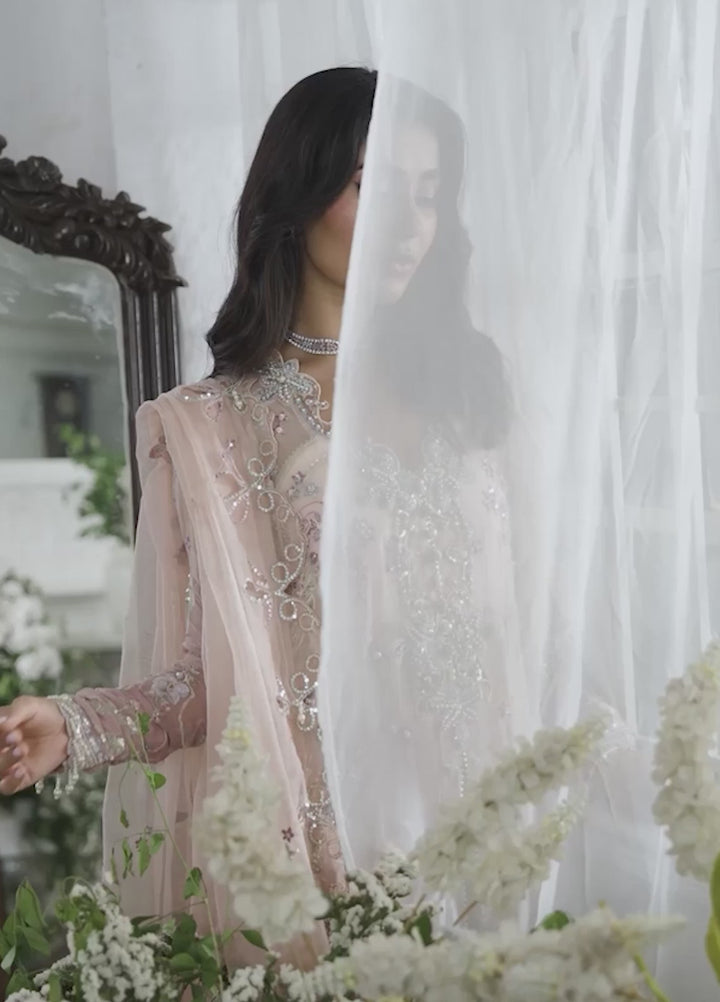 Shaam Shandar By Mushq Luxury Chiffon Unstitched 3 Piece Suits MQ25SC D-2 Shehnai - Festive Collection