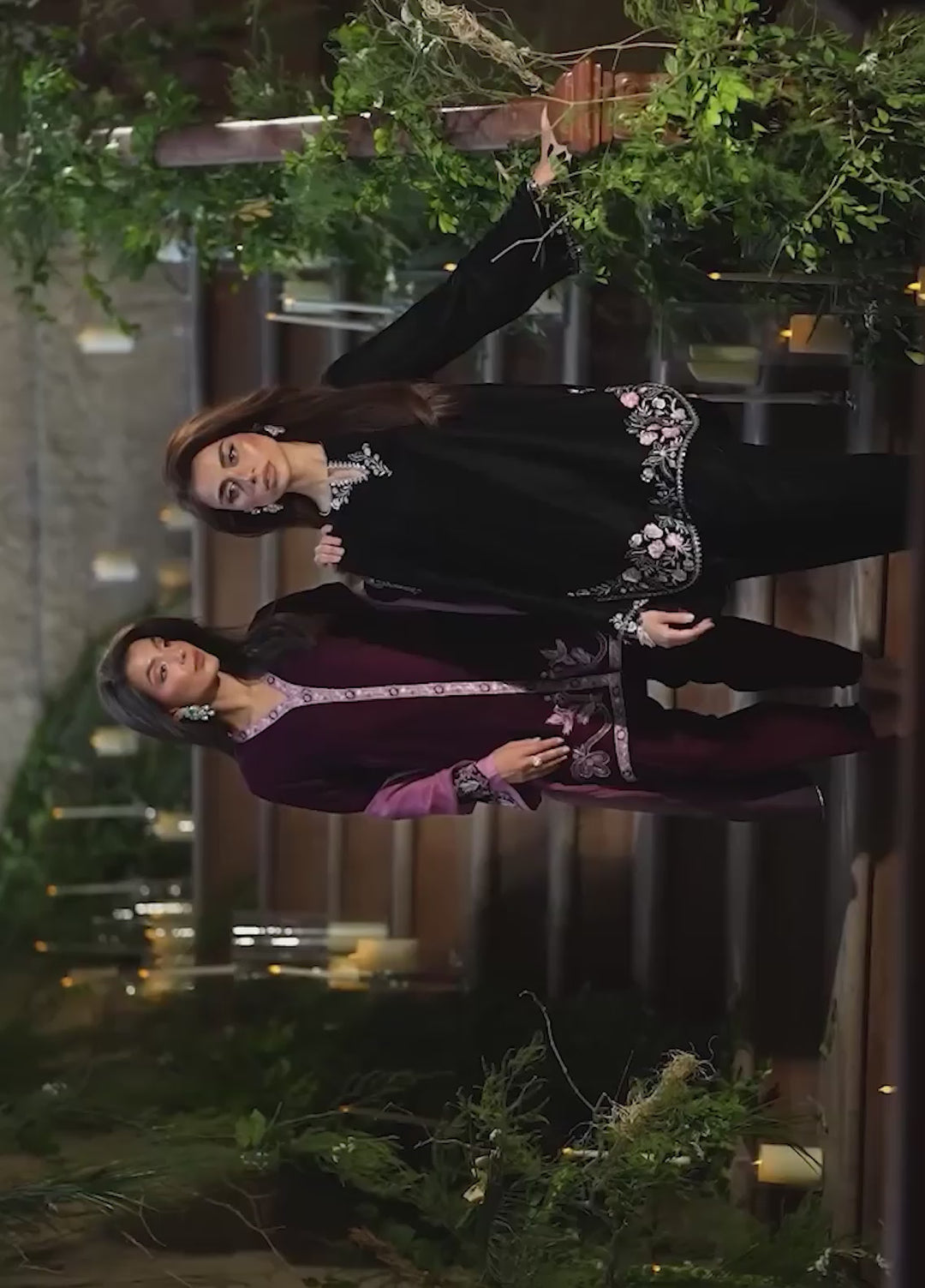 Elayra by Sahar Pret Velvet 2 Piece Embroidered Noir Elegance - Festive Collection