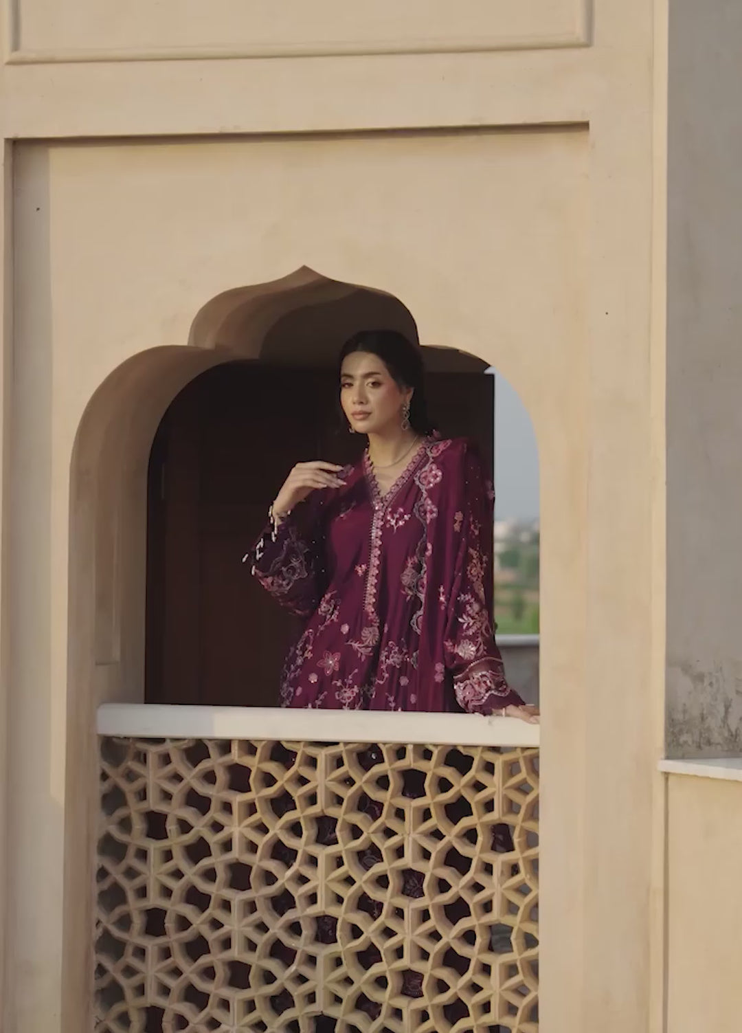 Rusukh by Sahane Unstitched Embroidered Raw Silk 3 Piece Suit DALIYA Festive Collection