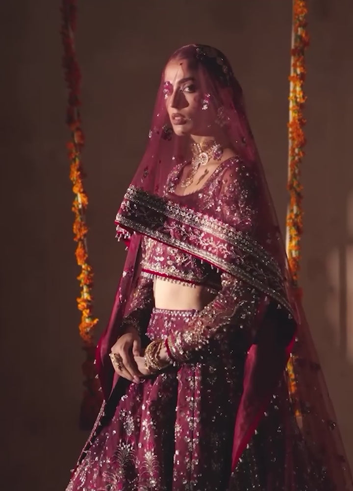 Anayra Amal Pret Embroidered Net 3 Piece Suit Uroosa