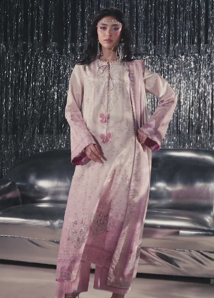 Luxe by Rang Rasiya Unstitched Printed Raw Silk 3 Piece Suit RR26ULS Cherie - Festive Collection