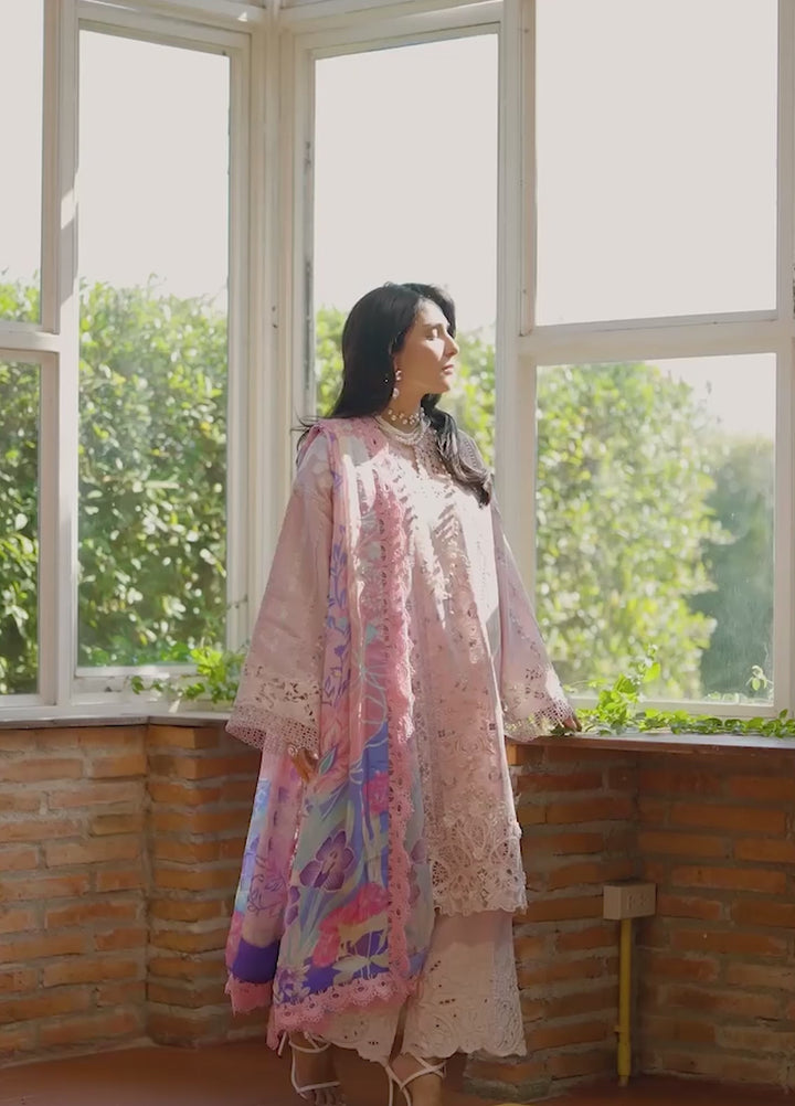 AMoi by Mushq Unstitched Embroidered Luxury Lawn 3 Piece Suit MU26AHL D-3 Opulent Whisper - Summer Collection