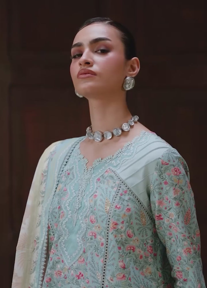 Q Prints by Qalamkar Unstitched Printed Lawn 3 Piece Suit QLK26UQL Nazia QQP-04 (A) - Summer Collection