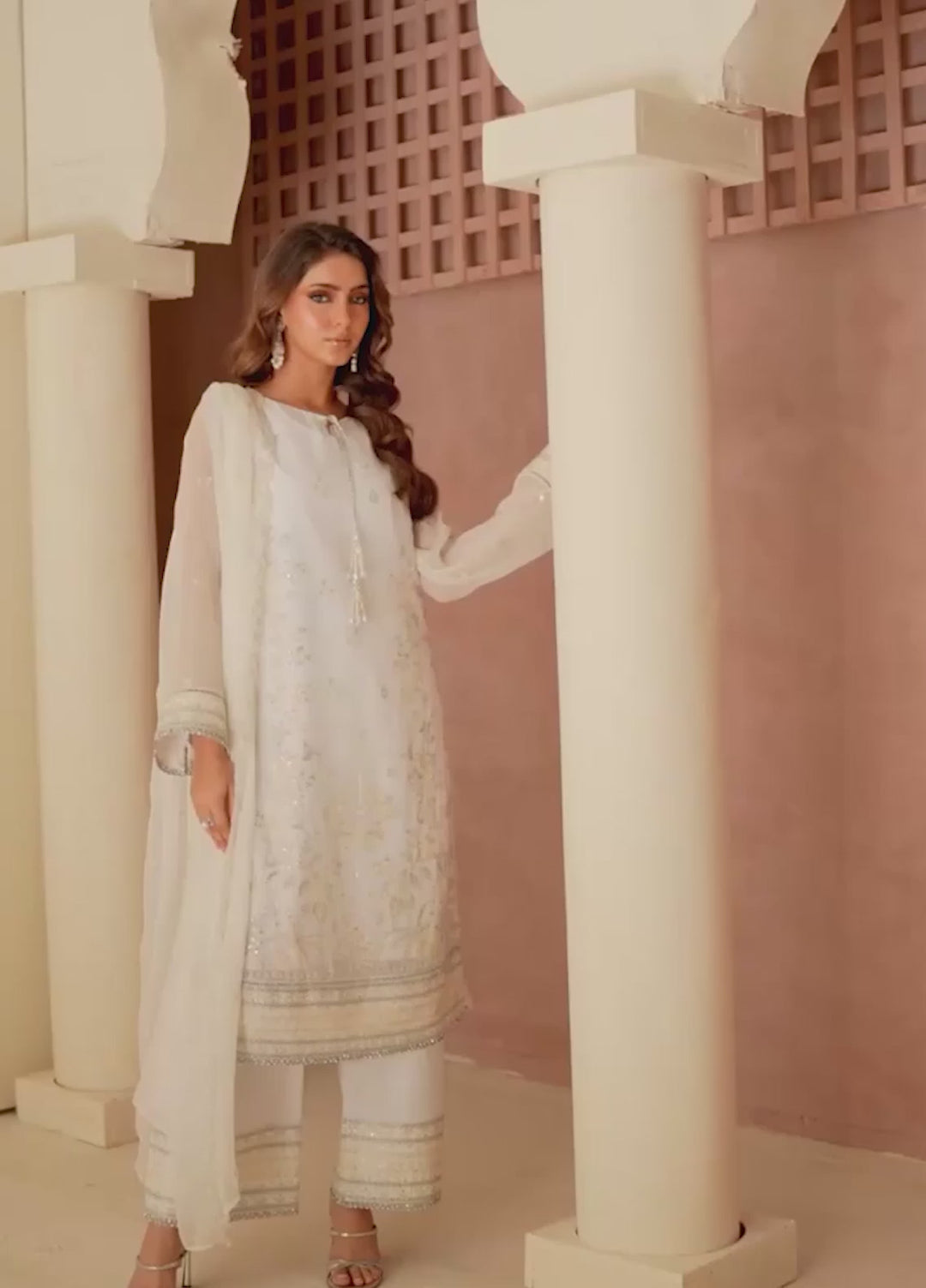 Salitex Unstitched Embroidered Chiffon 3 Piece Suit SUNS8CH503 Festive Collection