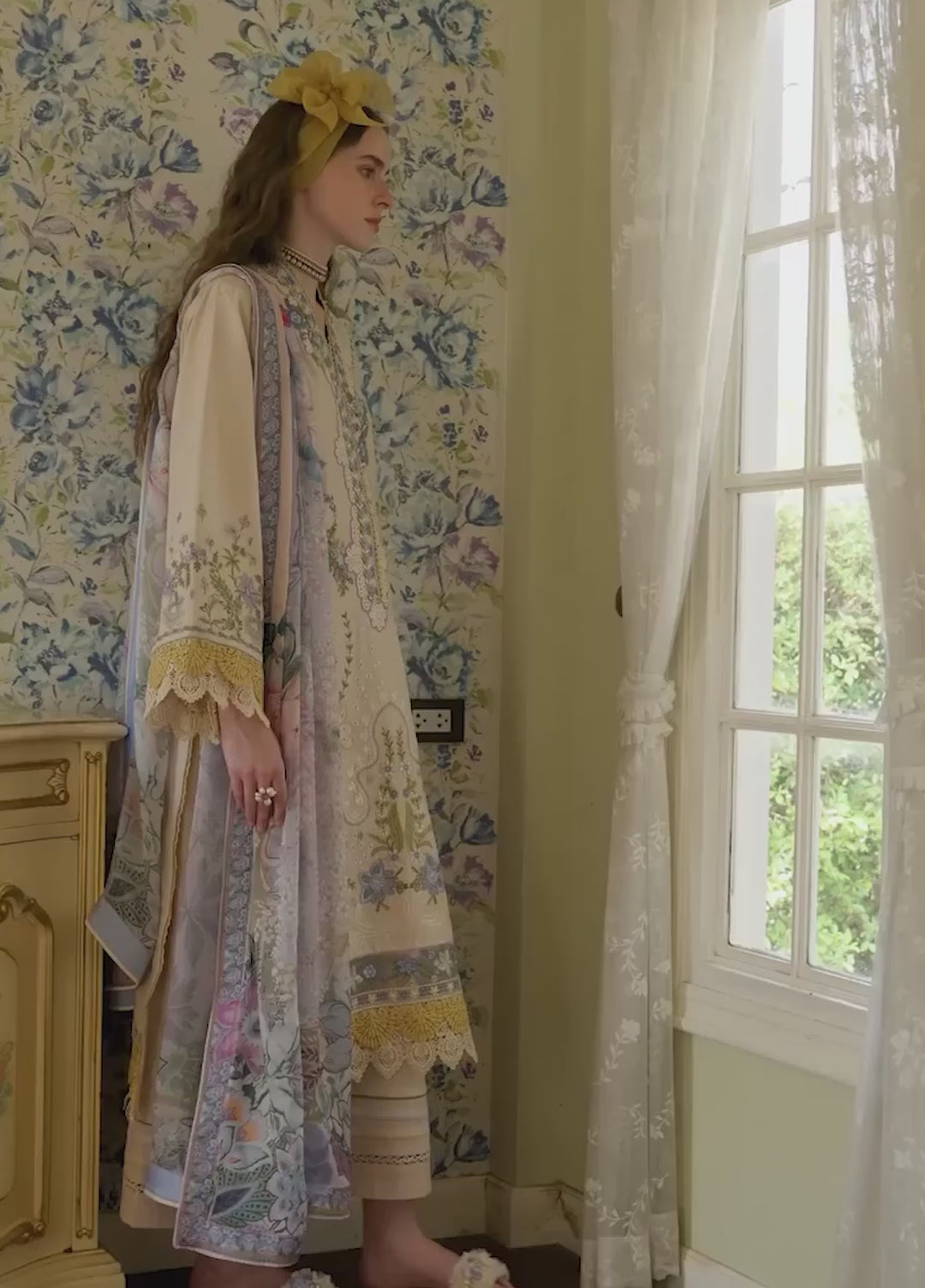 Belle Saison by Esmel Unstitched Embroidered Lawn 3 Piece Suit EML26ULB Cosette EUNSS260207 - Festive Collection