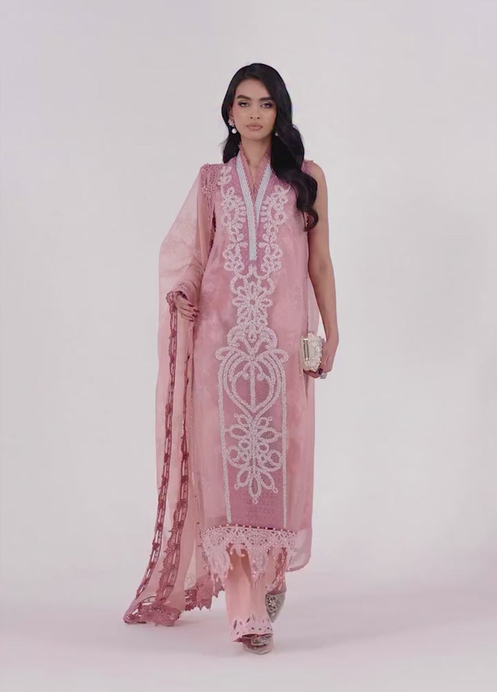 Maria B Unstitched Embroidered Luxury Lawn 3 Piece Suit MB26UEL 4B - Eid Collection