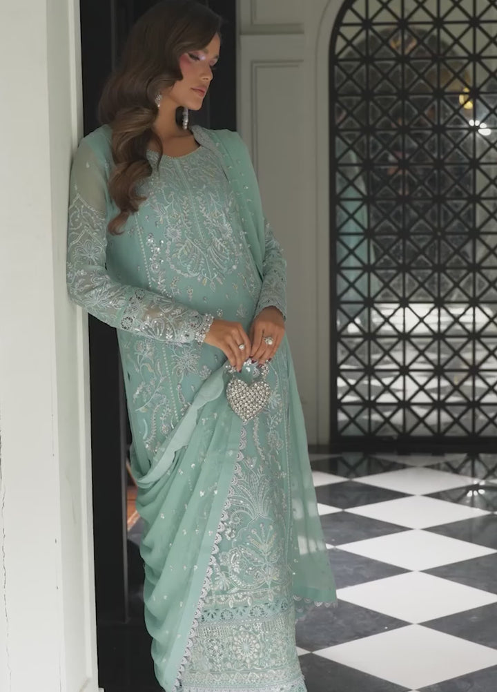 Maison d'or by Sahane RTW Embroidered Chiffon 3 Piece Suit CT-27004P DRIZZLE - Festive Collection