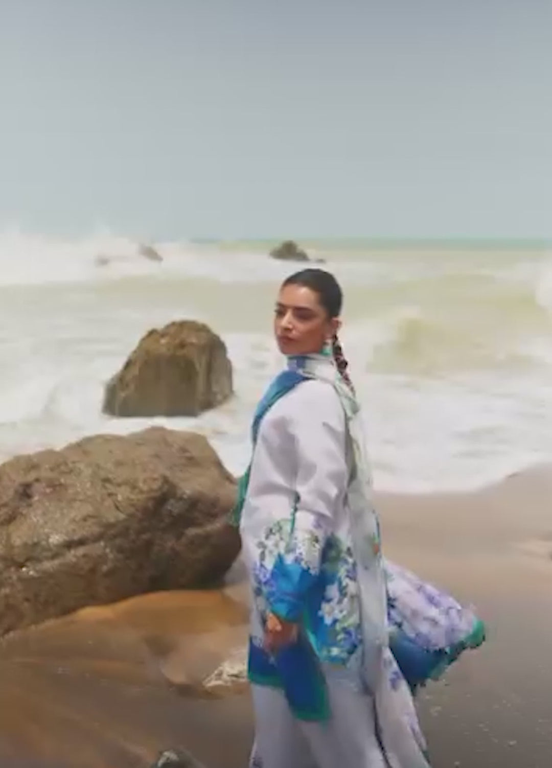 Whispers in the wind by Jahaan RTW Printed Lawn Silk 3 Piece Suit Riviere Casual Collection