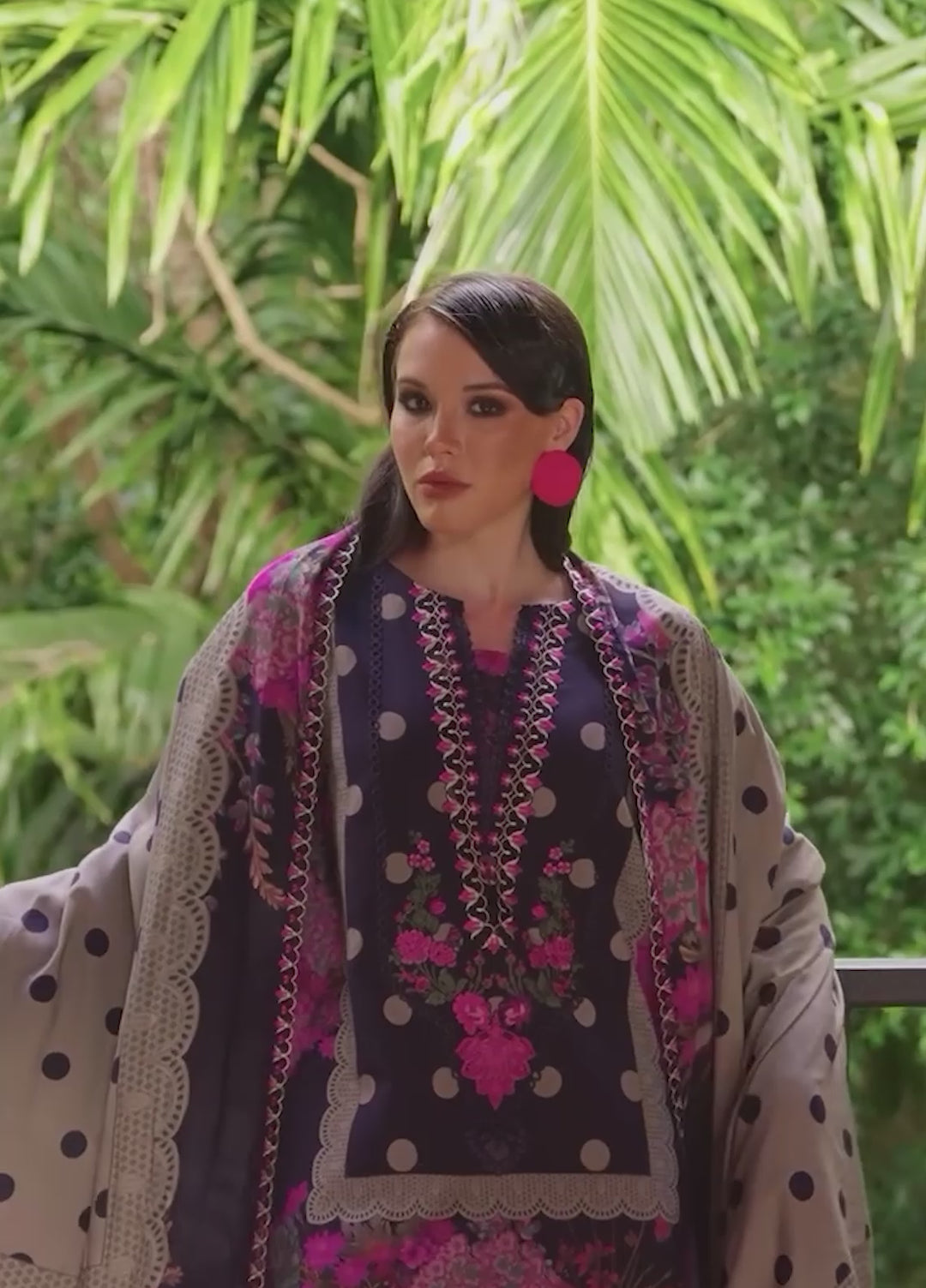 Combination by Charizma Unstitched Embroidered Linen 3 Piece Suit CHR26UCL CCW7-08 - Casual Collection