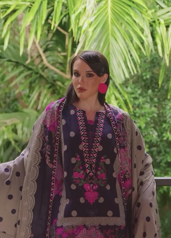 Combination by Charizma Unstitched Embroidered Linen 3 Piece Suit CHR26UCL CCW7-08 - Casual Collection