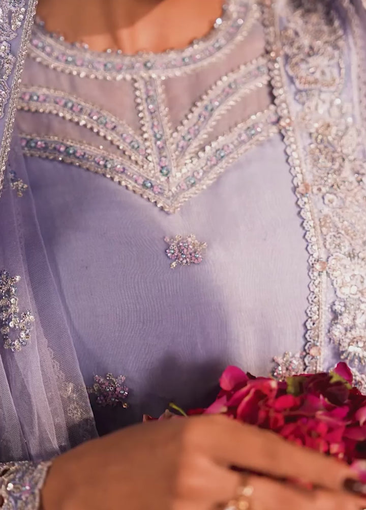 Push Pawan by Zarizaa Unstitched Embroidered Organza 3 Piece Suit ROOHI Wedding Collection