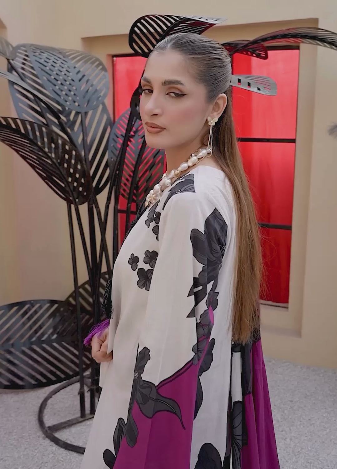 Summer Muse by Huma Gul Unstitched Printed Lawn 3 Piece Suit LILY HG-802 - Casual Collection