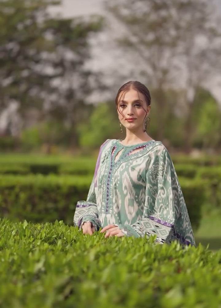 Bridgerton by Elaf Unstitched Printed Lawn 3 Piece Suit EL26ULB EPB-1A - Summer Collection