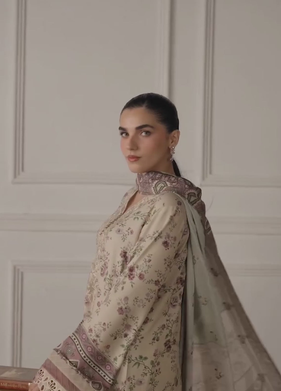 Kaya by Daria Unstitched Embroidered Karandi 3 Piece Suit DN26UKK DA-124 - Casual Collection
