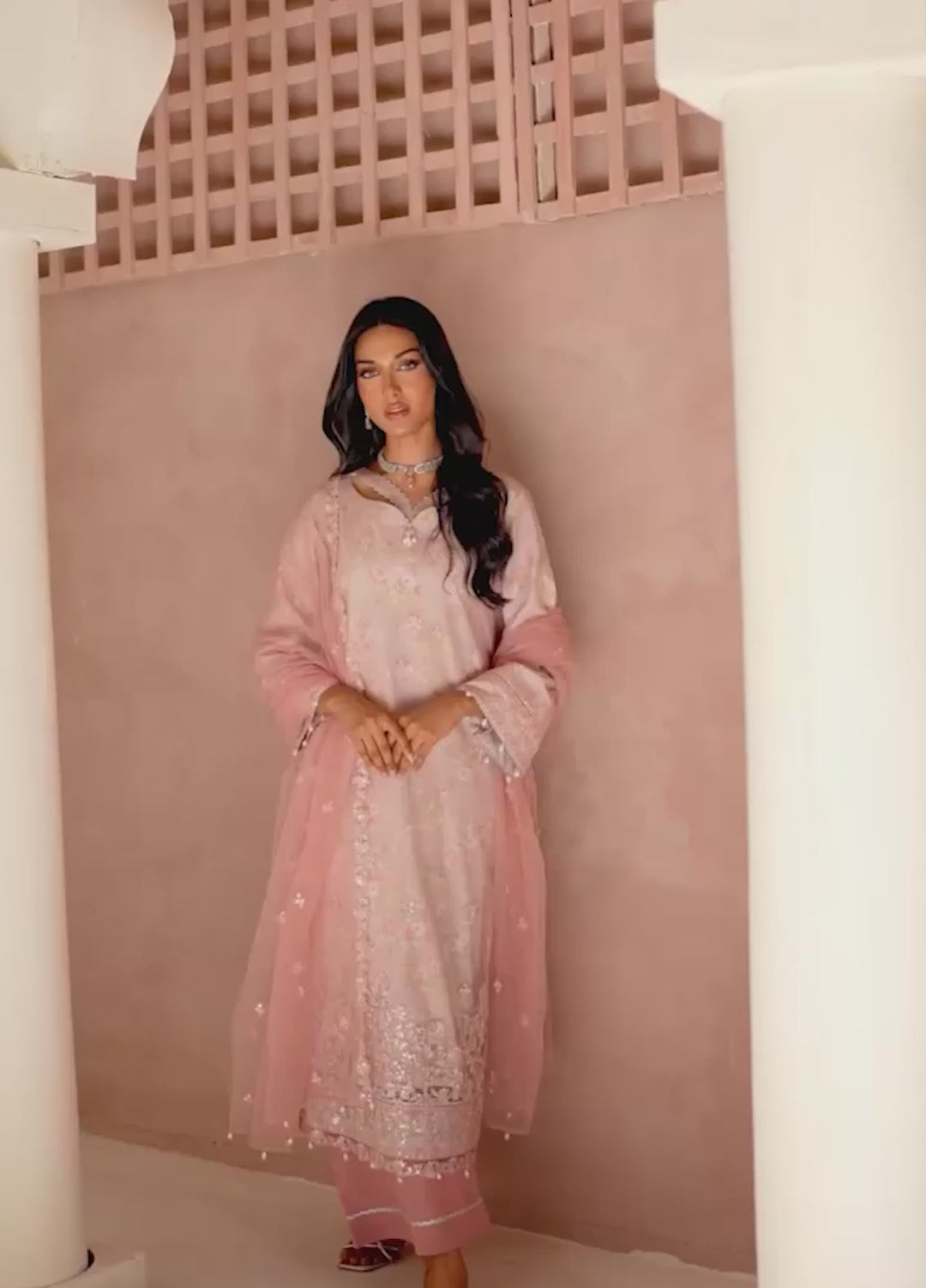 Salitex Unstitched Embroidered Chiffon 3 Piece Suit SUNS8CH522 Festive Collection