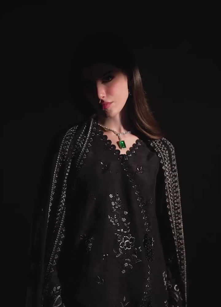 The Silk by Nureh Unstitched Embroidered Premium Silk 3 Piece Suit NU26USF S-37 - Festive Collection