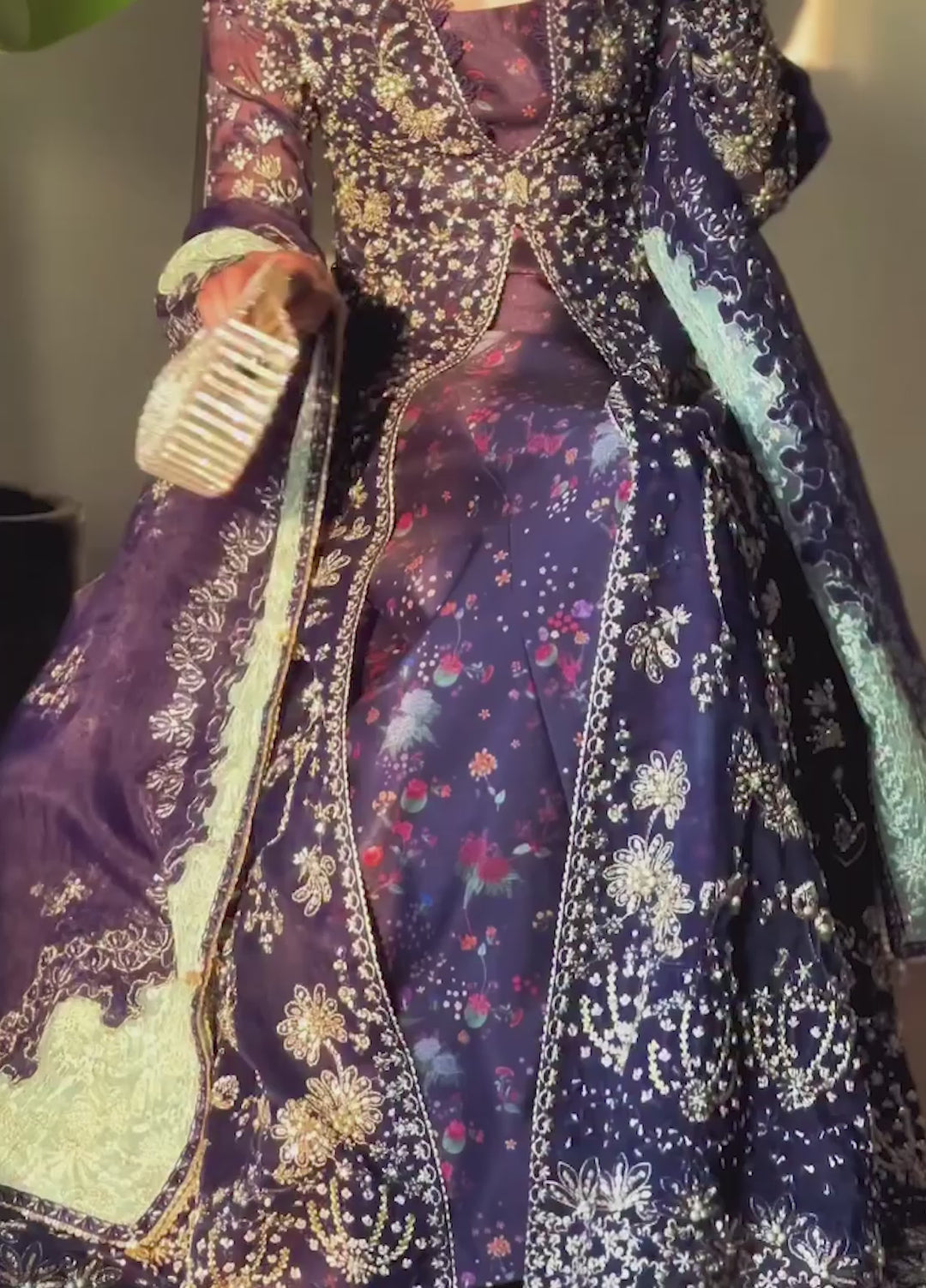Freeshia by Suffuse Unstitched Organza Embroidered Suits 3 Piece SSY26UF RISHAAL - Wedding Collection
