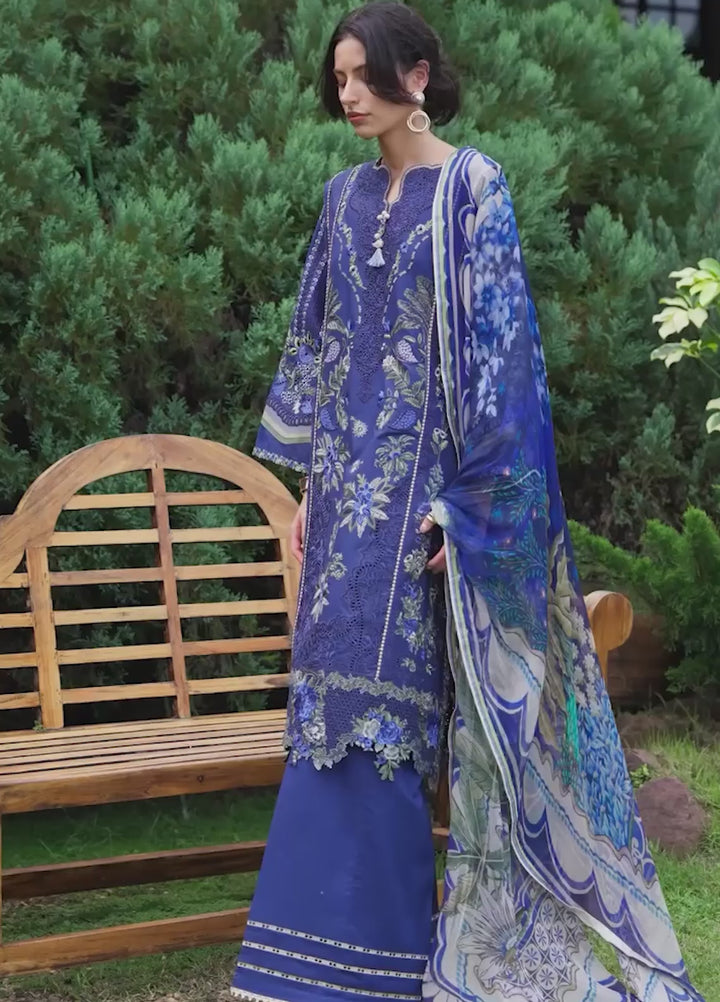 Mon Tresor by Esmel Unstitched Embroidered Luxury Lawn 3 Piece Suit EML26UMT D6-Ete - Summer Collection