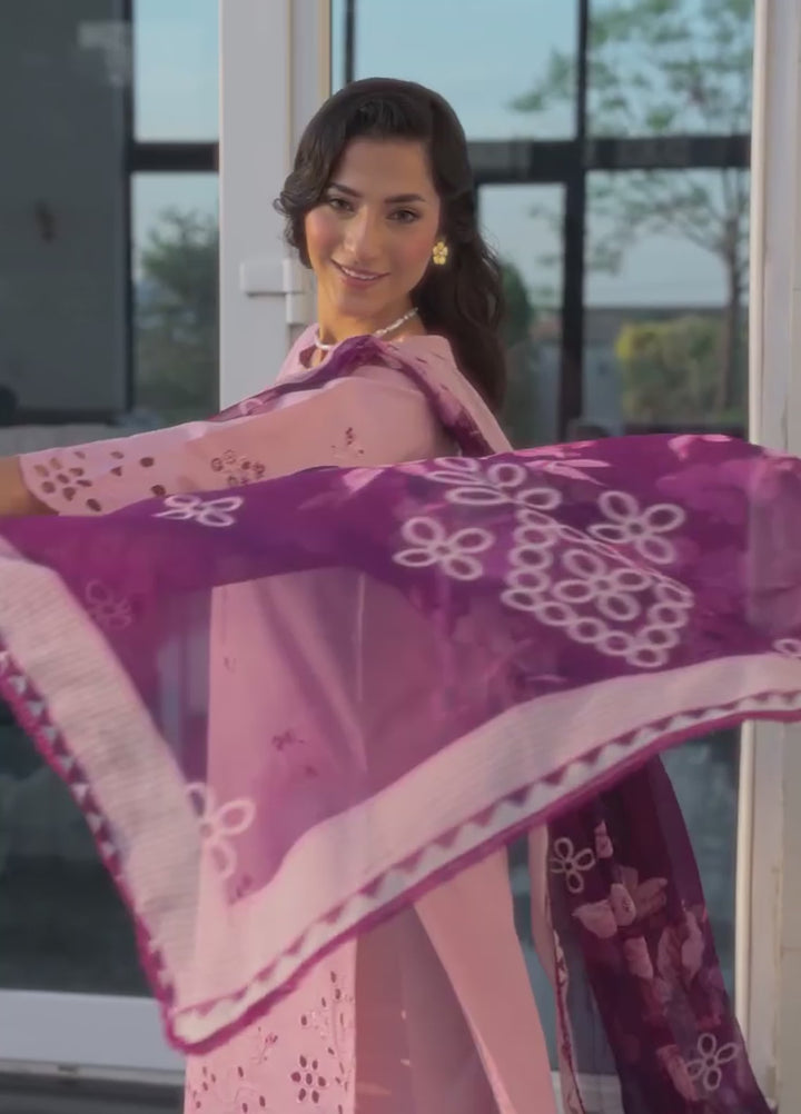 Ekiya by Rashid Textiles Unstitched Embroidered Lawn 3 Piece Suit RT26ULE 3763 - Casual Collection