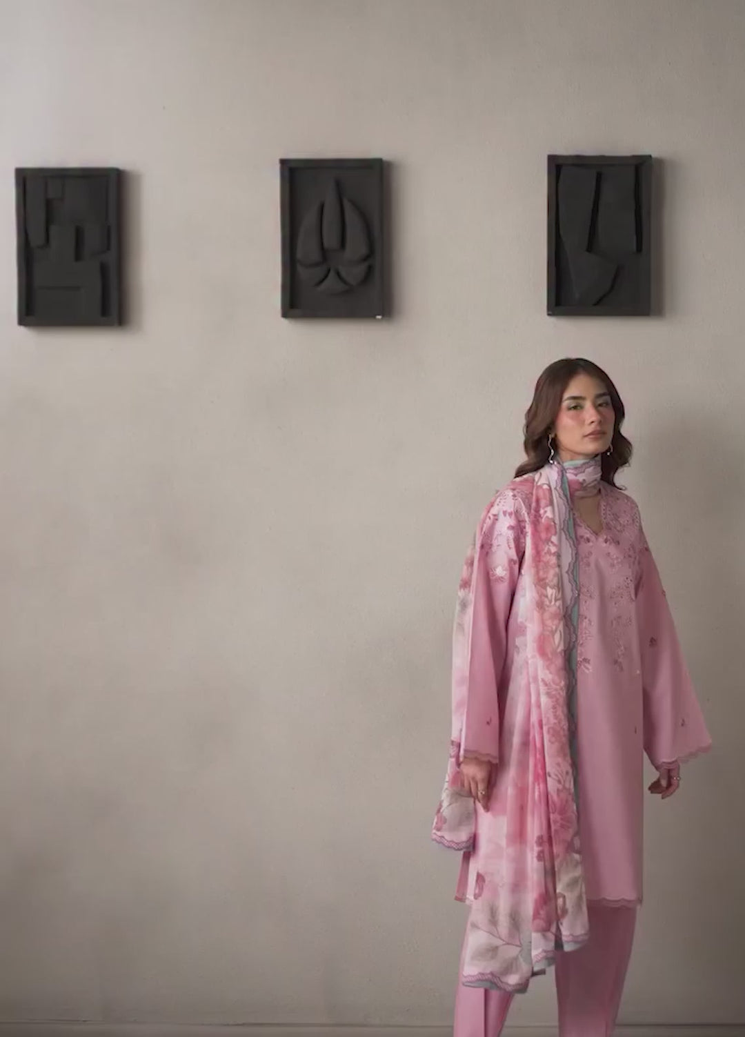 Selure by Seran Women Unstitched Embroidered Lawn 3 Piece Suit SN26ULS Florenne D-09 - Casual Collection
