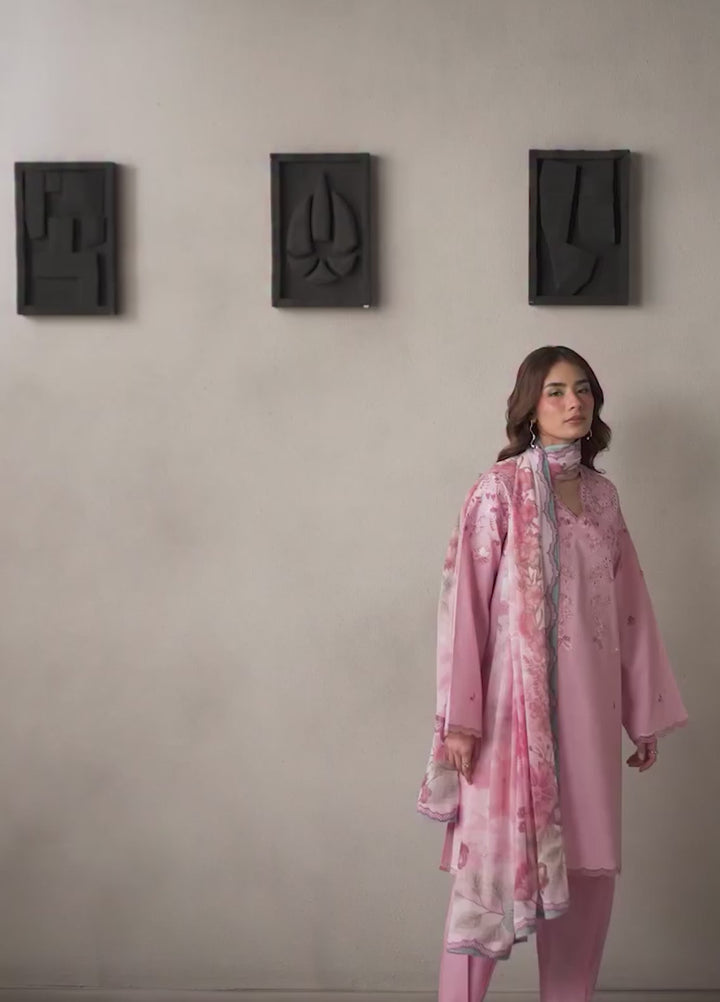 Selure by Seran Women Unstitched Embroidered Lawn 3 Piece Suit SN26ULS Florenne D-09 - Casual Collection
