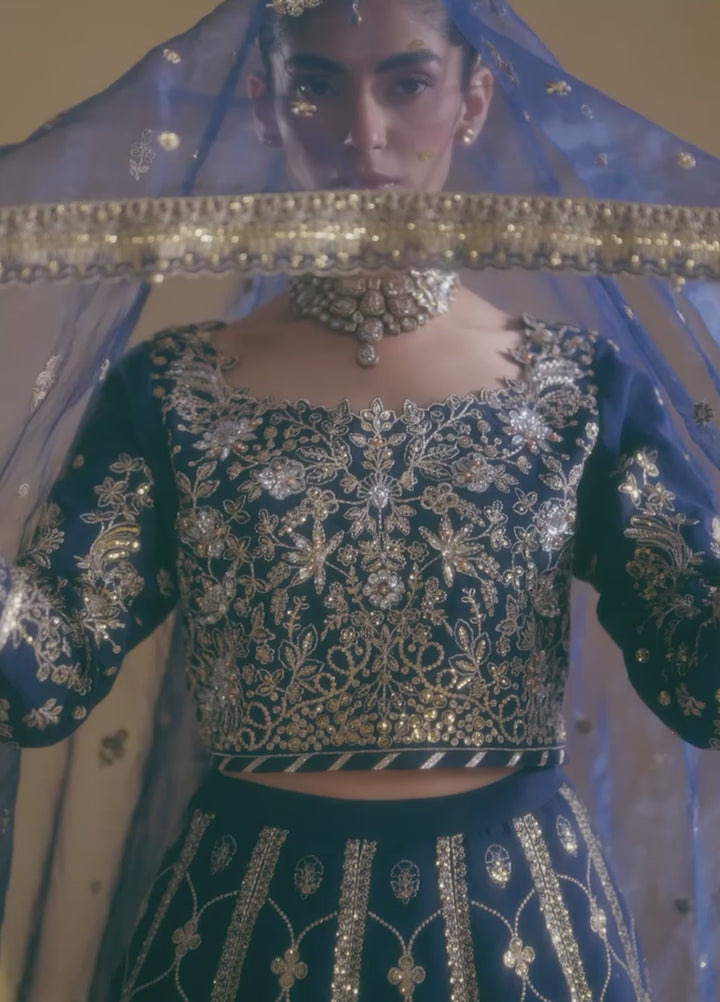 Gulaal Unstitched Embroidered Silk Suits 3 Piece GL25UW RAEHA-WU-14 - Wedding Collection