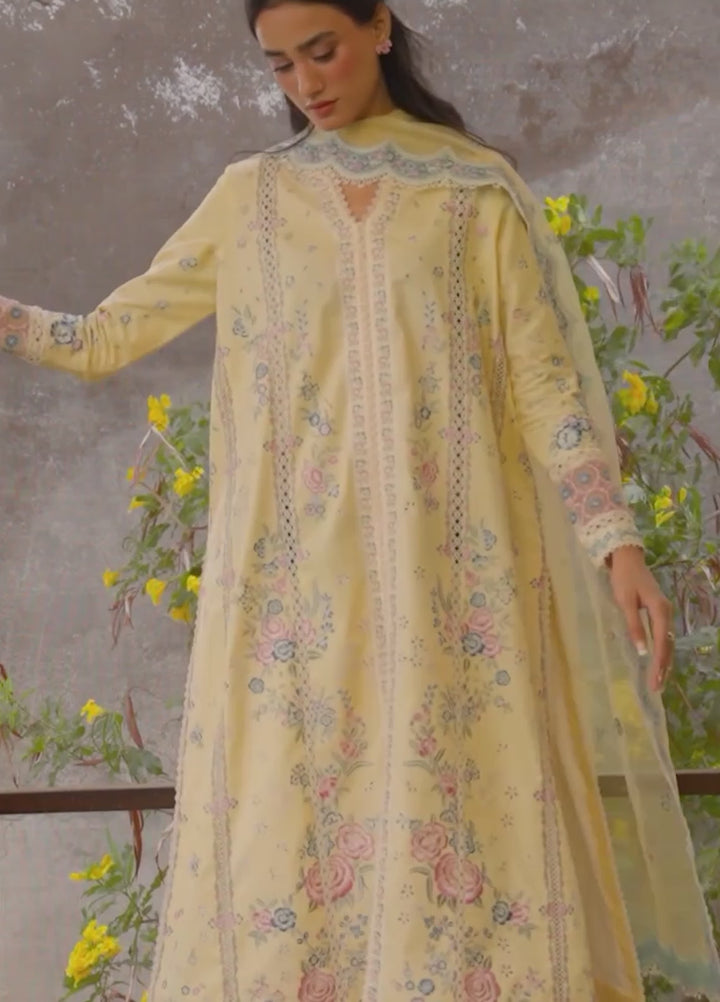 Whisper by Ayzel Unstitched Embroidered Lawn 3 Piece Suit AAF26ULW Frost ZWU-0136-3PO - Eid Collection