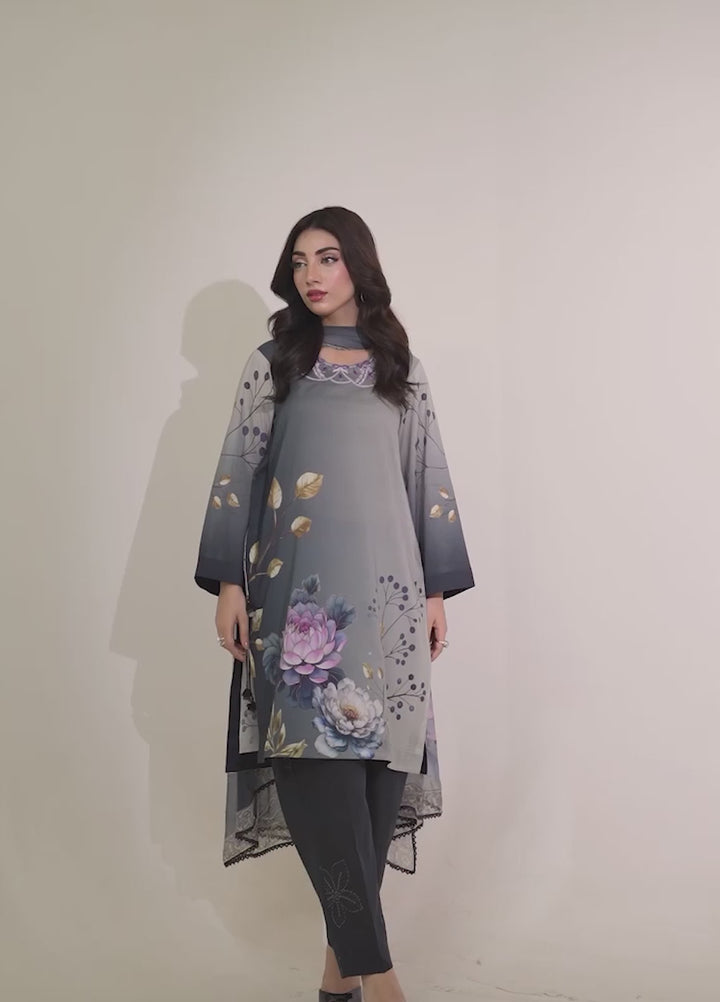 Zar e Jahan by Huma Gul Unstitched Printed Lawn 3 Piece Suit LIYANAHG-905 - Casual Collection