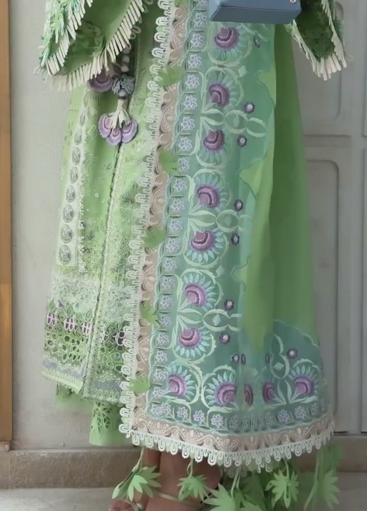 Suffuse Unstitched Embroidered Lawn 3 Piece Suit SSY26ULE Naviel - Eid Collection